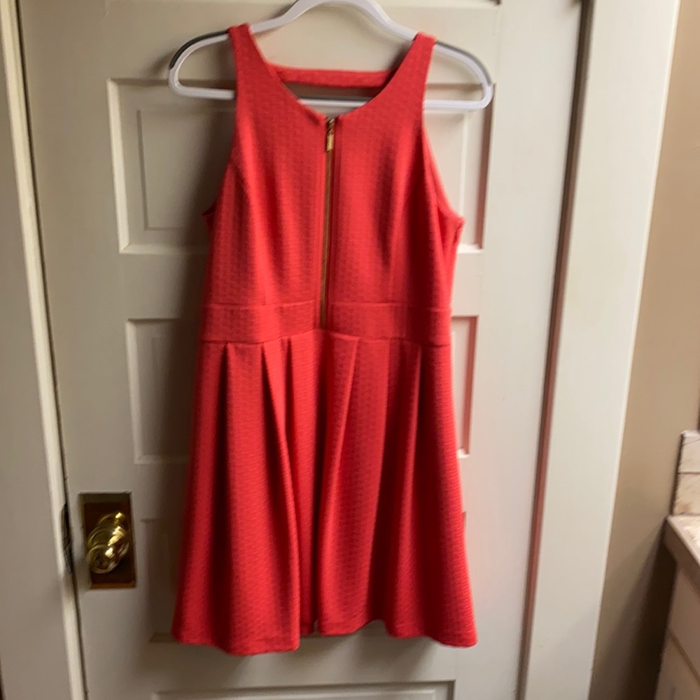 Jessica Simpson Coral Pink zipper dress